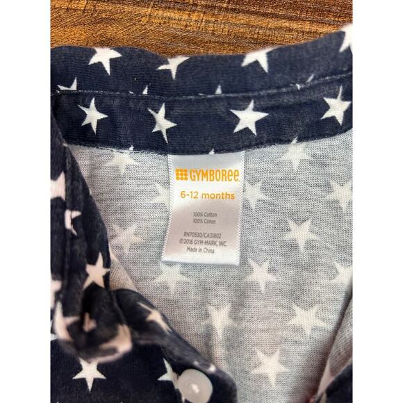 GYMBOREE Boy's Patriotic One Piece Romper / Size: 6-12 Months - Picture 3 of 5